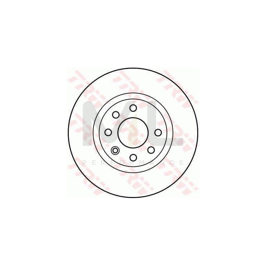 TRW DF2564 Brake Disc Solid, with bolts/screws - 1 piece