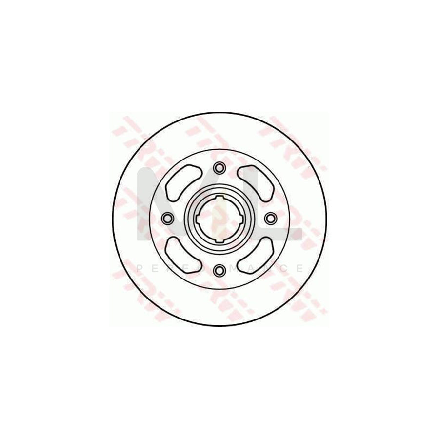 TRW DF1986 Brake Disc for MAZDA 323 Solid - 1 piece