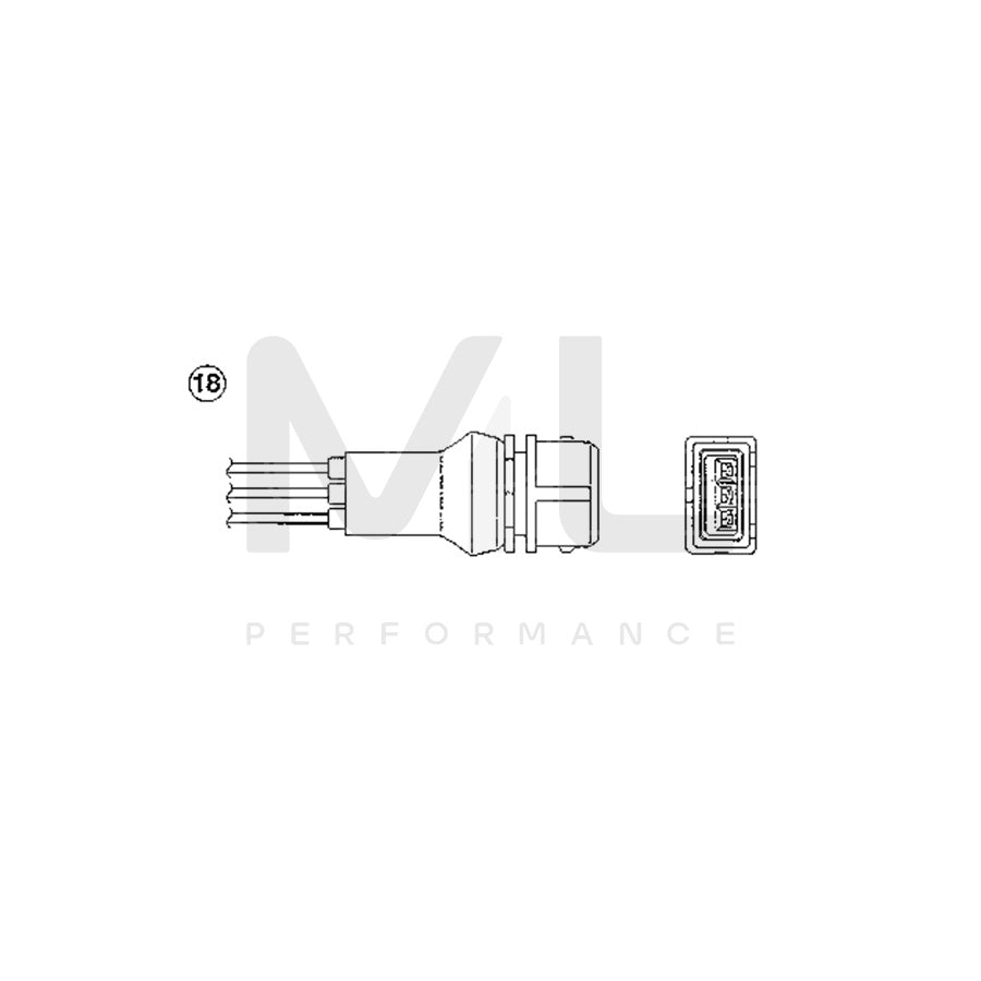 NTK Lambda Sensor / O2 Sensor (NGK 1860) - OZA445-E3 | ML Car Parts UK | ML Performance