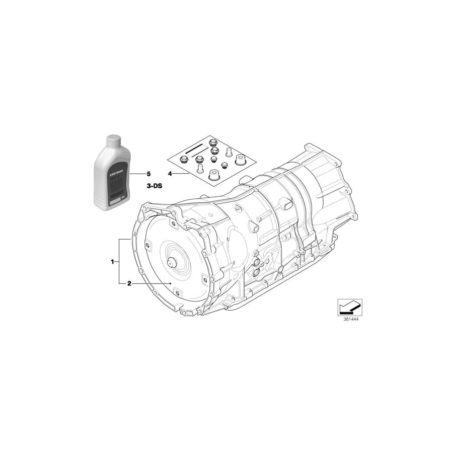 Genuine BMW 24007631059 E70 Exch. Automatic Transmission Eh GA6HP26Z (Inc. X5 35dX)