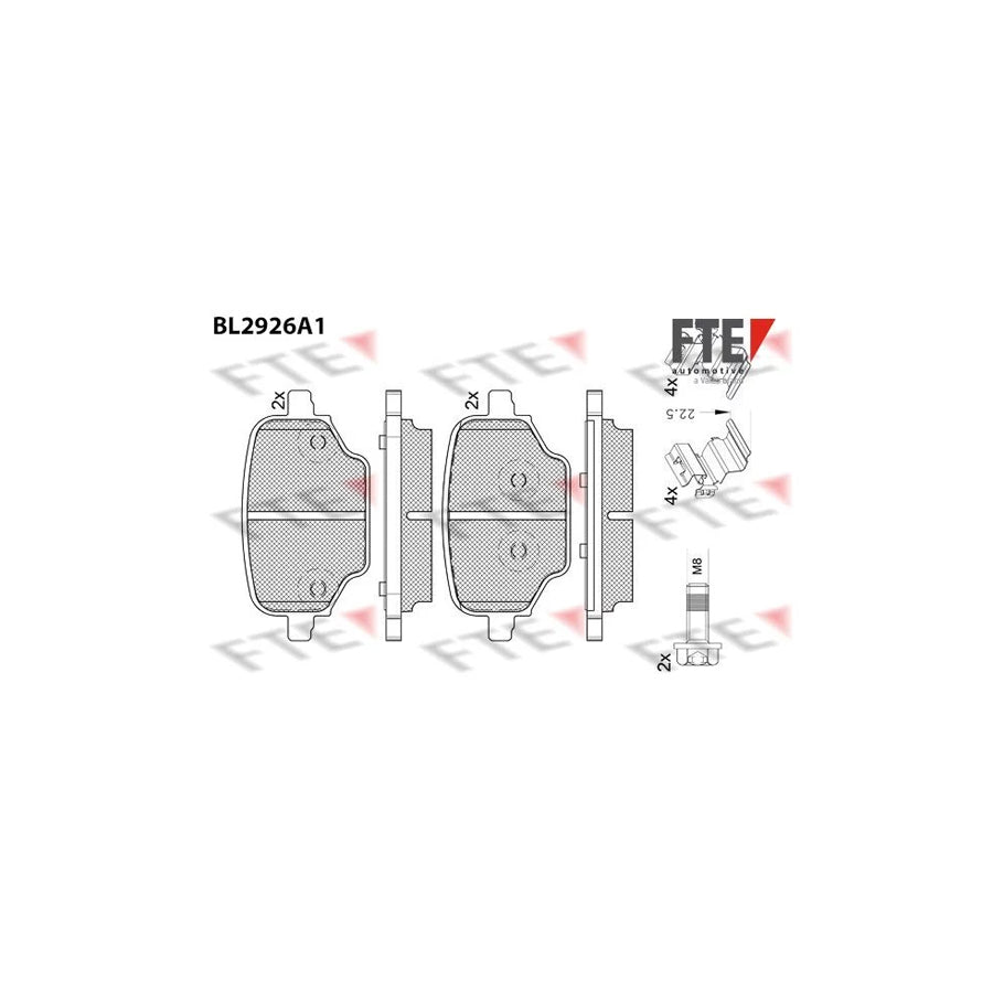 FTE 9011169 Brake Pad Set