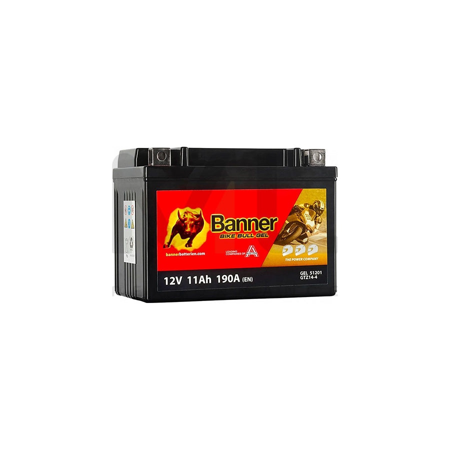 Banner GTZ14-4 Bike Bull GEL Battery (51201)