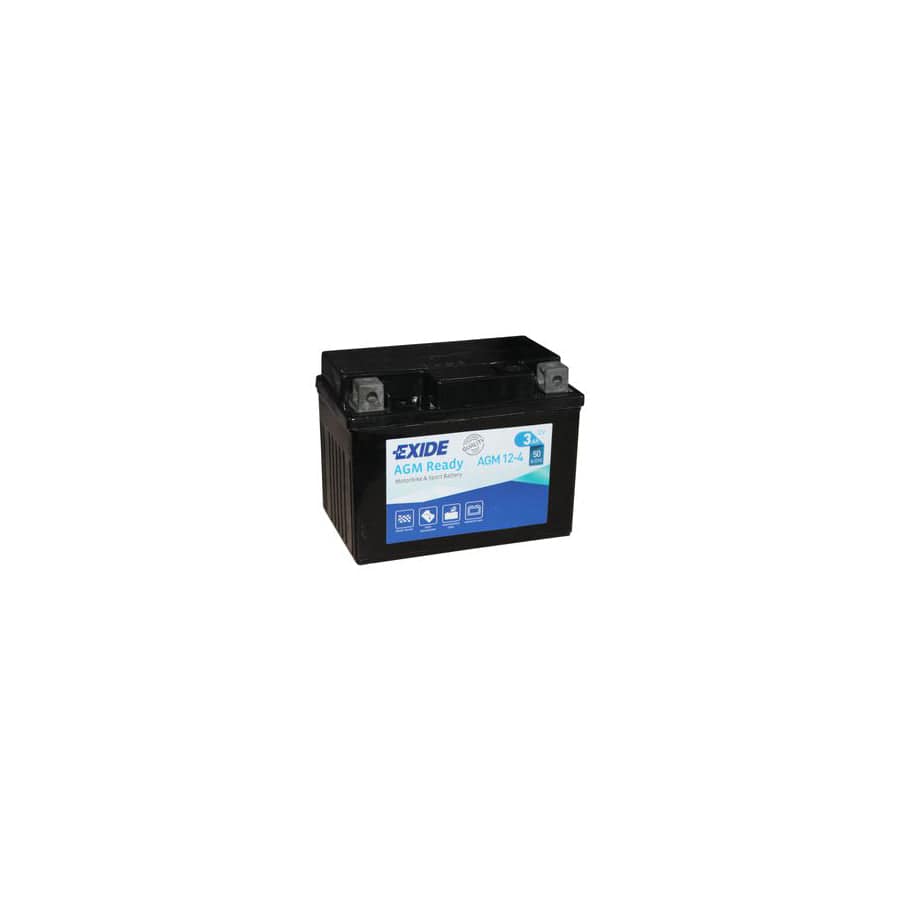 Exide AGM12-4 Motorcycle Battery 12V (4908) | ML Performance UK Car Parts