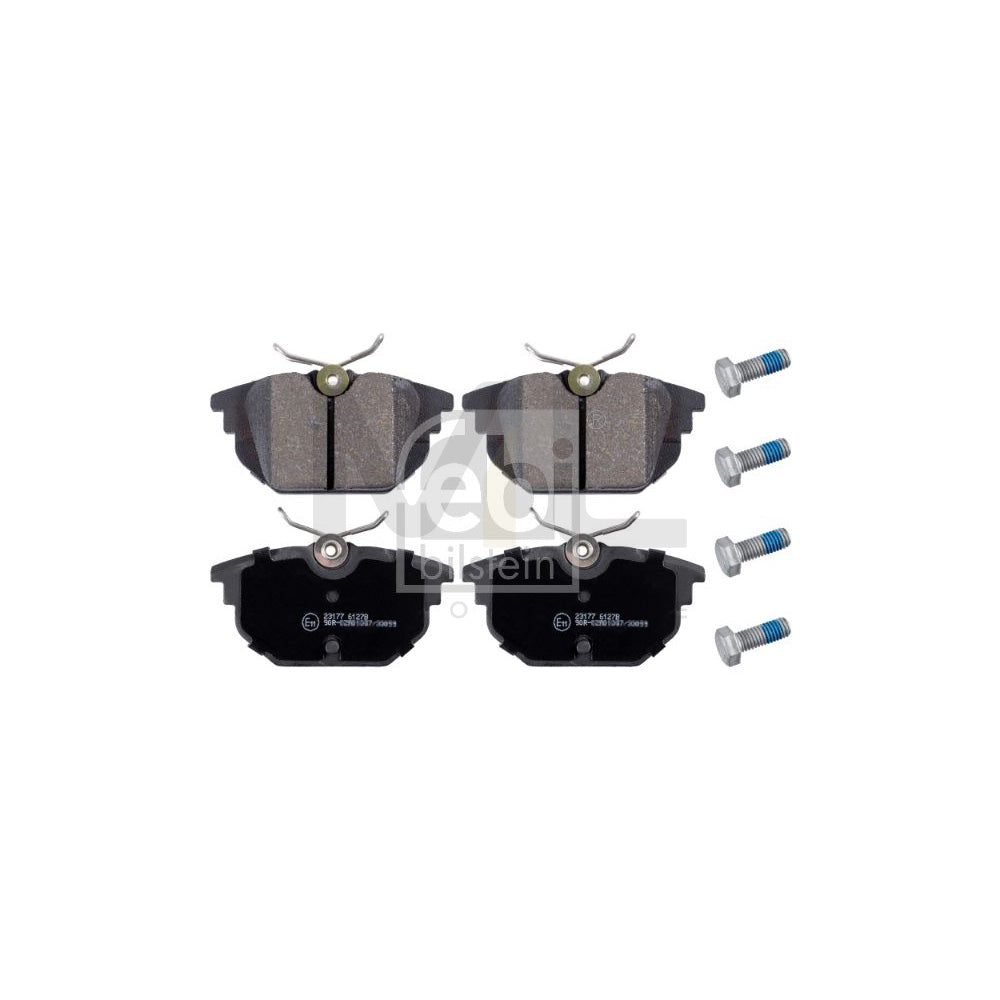 Febi Bilstein 16172 Brake Pad Set Rear Axle, Excl. Wear Warning Contact, With Bolts/Screws | ML Performance Car Parts
