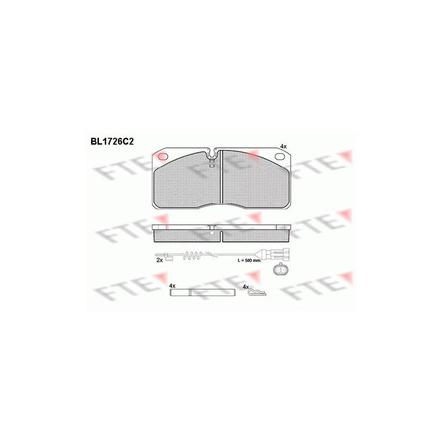 FTE Bl1726C2 Brake Pad Set
