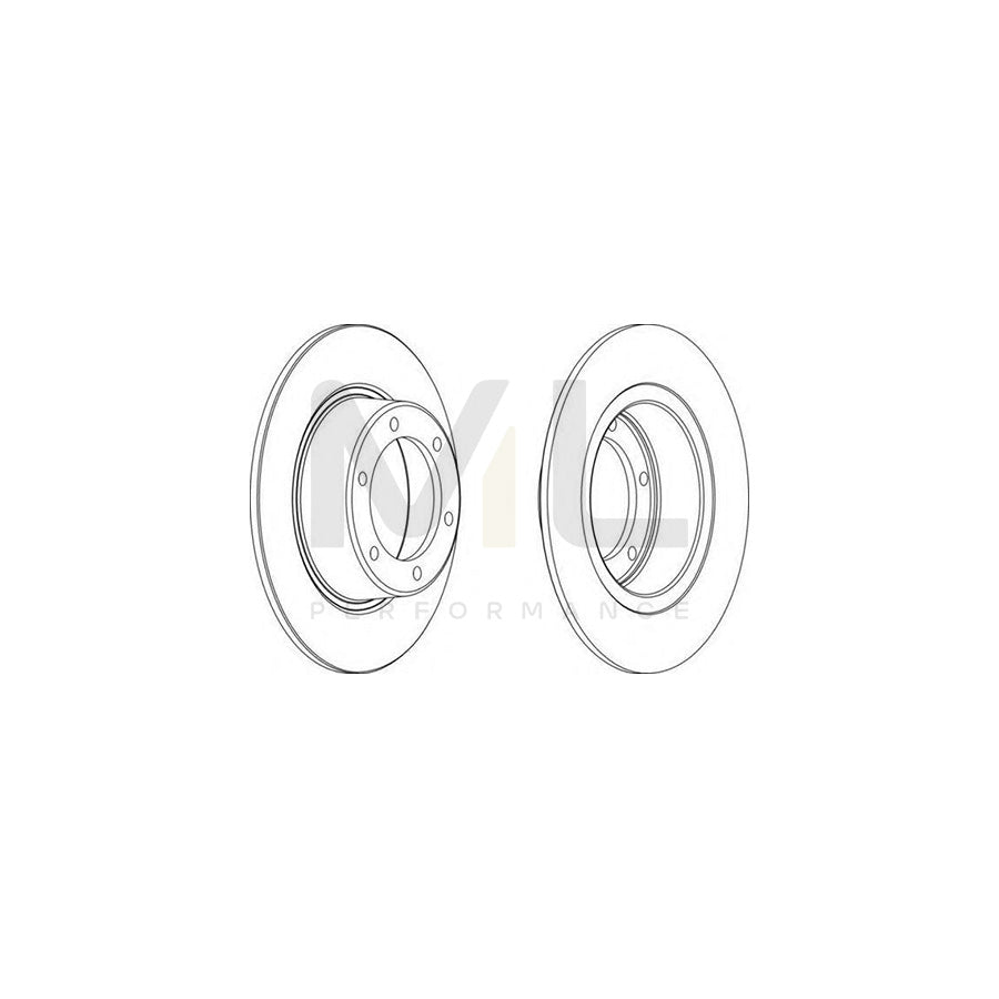 Ferodo DDF011-1 Brake Disc Solid - Pair