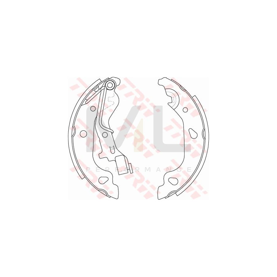 TRW GS8687 Brake Shoe Set