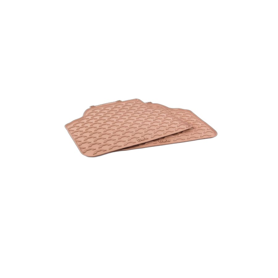 Genuine BMW 51470427560 E90 E91 Kit Rubber Floor Mats Rear SAVANNABEIGE (Inc. 320d ed)