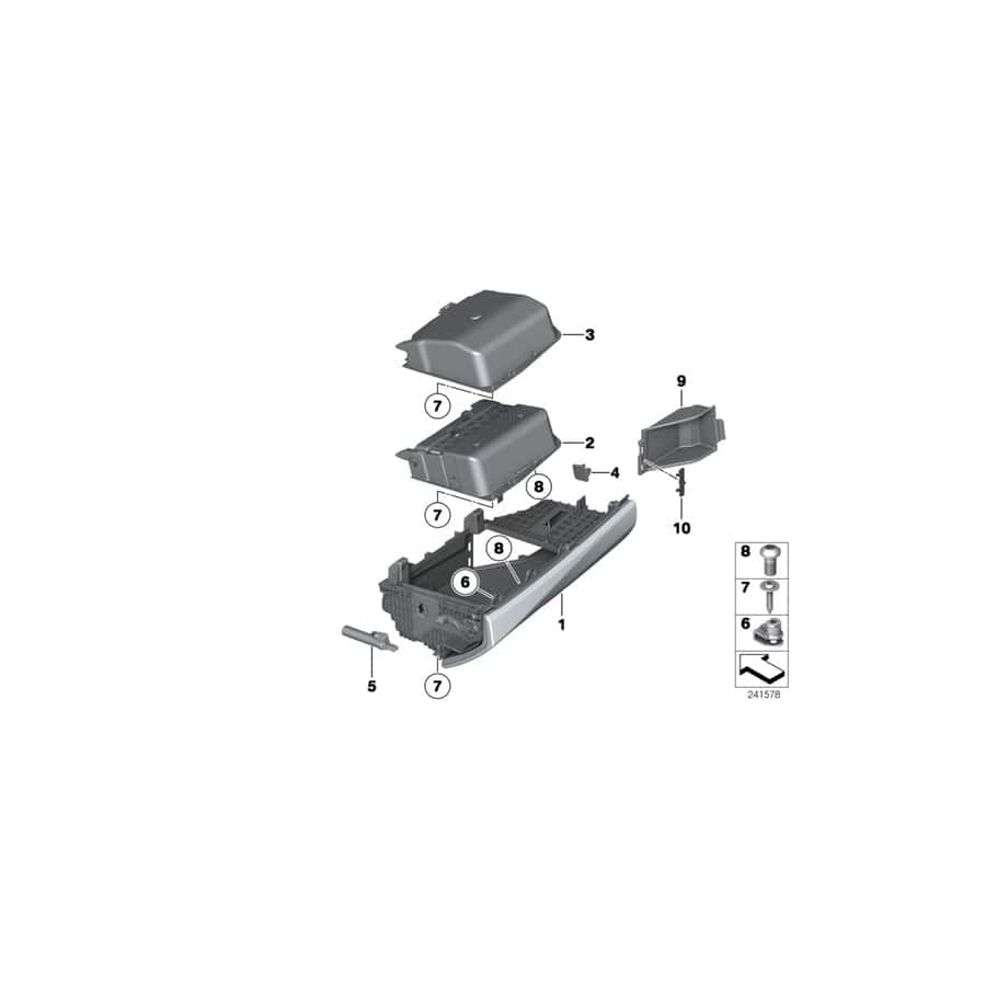 Genuine BMW 51169205977 F11 F10 Glove Box VENETOBEIGE (Inc. 535dX, 518d & 520d)