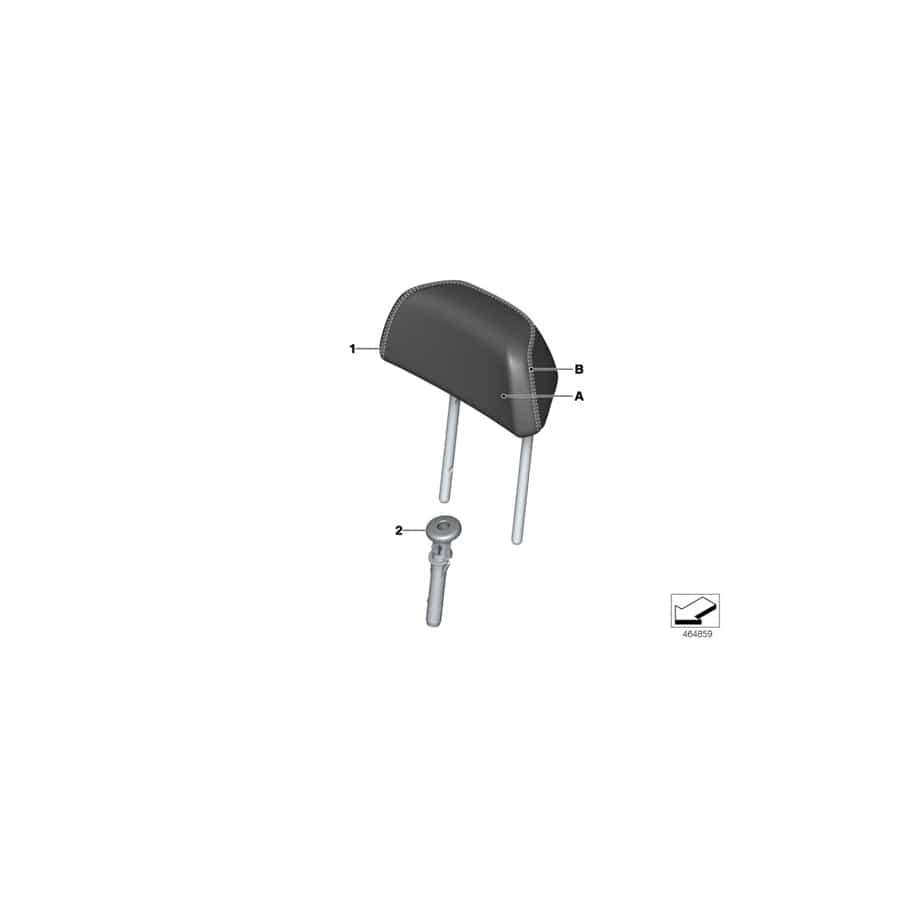 Genuine BMW 52207990279 G12 G11 Guide, Headrest FIONAROT (Inc. 740dX, 730LdX & 740LeX)