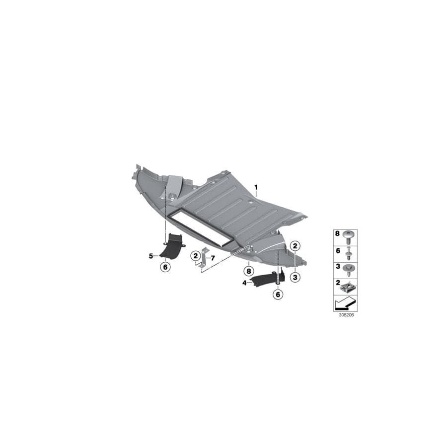 Genuine BMW 51758059917 F12 F13 F06 Cover, Brake Air Deflector, Left (Inc. M5 & M6)