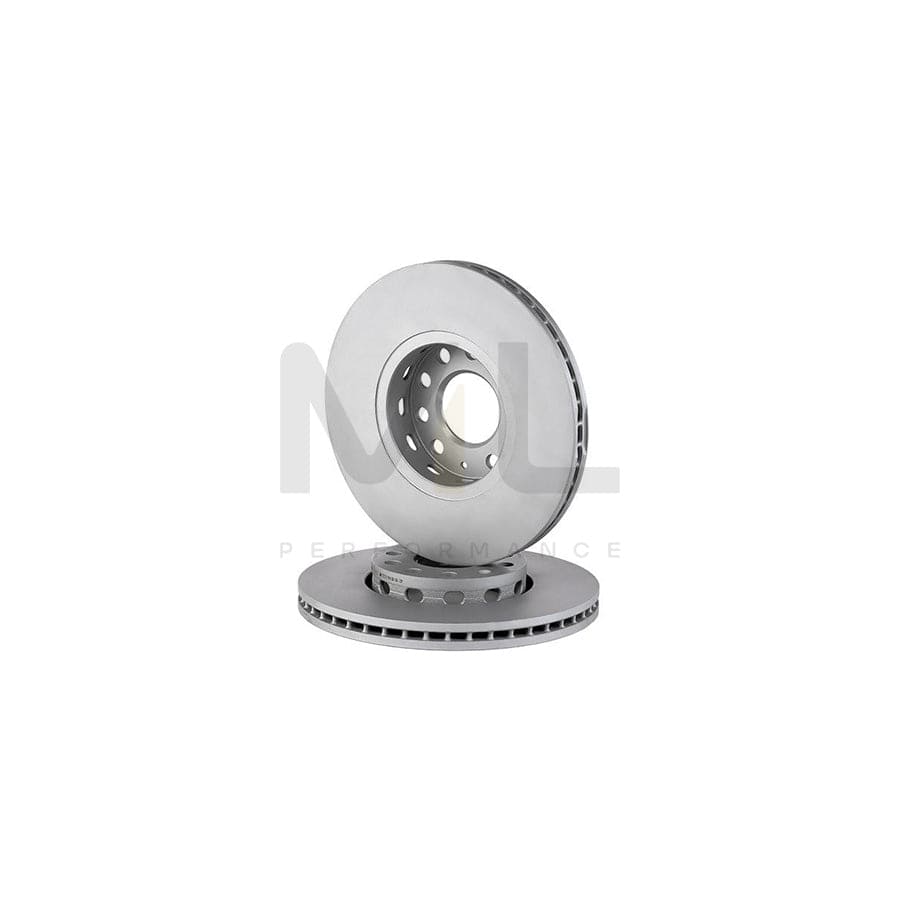 ATE 24.0125-0105.1 Brake Disc Vented, Coated, High-carbon, with bolts/screws - 1 piece