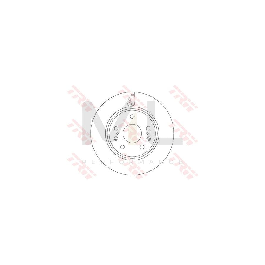 TRW DF6703 Brake Disc Vented, Painted - 1 piece