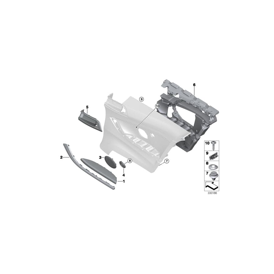Genuine BMW 51437345472 F32 Armrest In Leather, Rear Right SATTELBRAUN (Inc. 430d, 420iX & 418d)