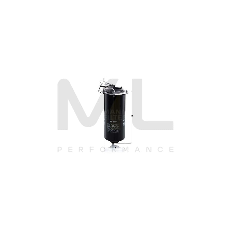 MANN-FILTER WK 8059 Fuel filter In-Line Filter
