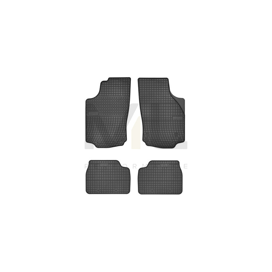 FROGUM 07051 Floor mat set for OPEL Corsa ミ。 Van (X01) Elastomer, Front and Rear, Quantity: 4, Black