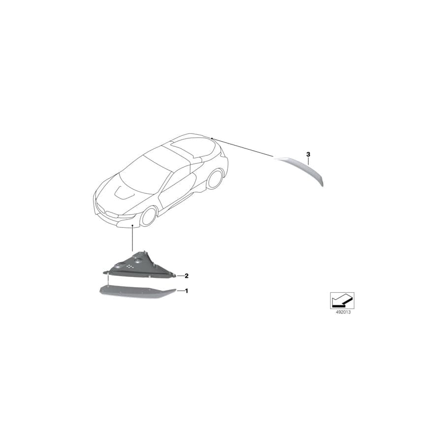Genuine BMW 51757499364 I15 Cover, Bottom Right (Inc. i8)