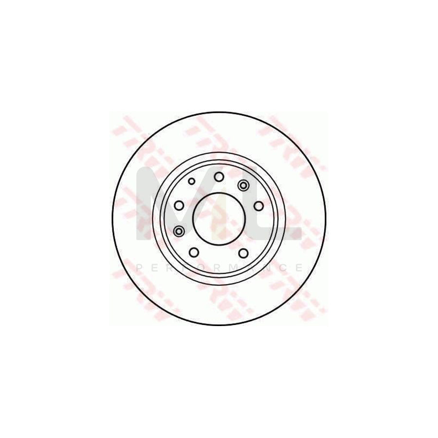 TRW DF4011 Brake Disc for MAZDA RX-7 Vented - 1 piece