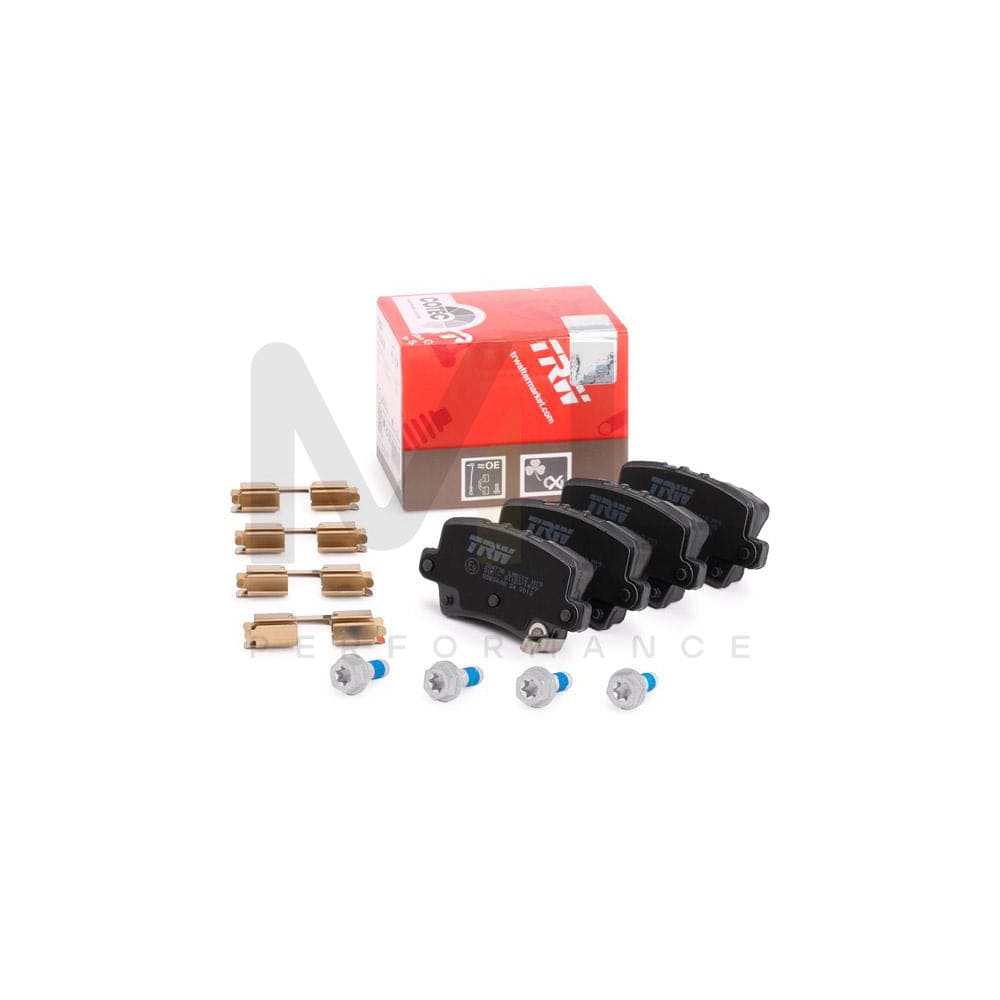TRW Cotec Gdb3408 Brake Pad Set For Honda Civic With Acoustic Wear Warning, With Brake Caliper Screws, With Accessories