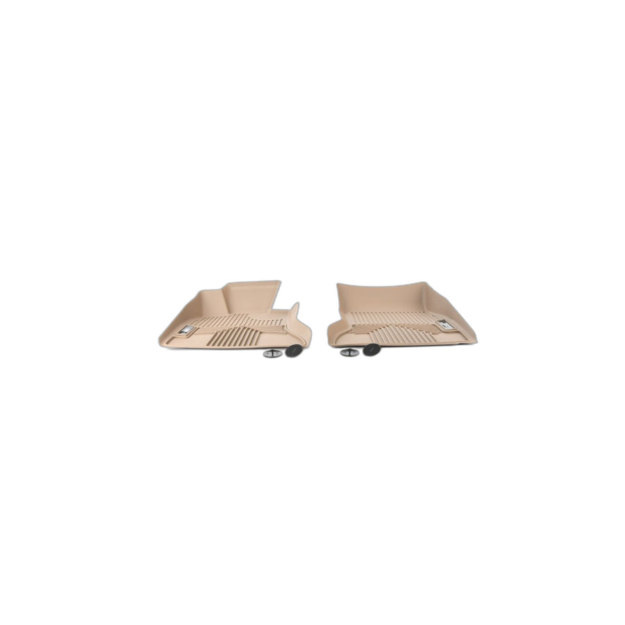 Genuine BMW 82112220879 All Weather Floor Liners, Front - Beige 5SERIES (Inc. 535d, M5 & 535i)