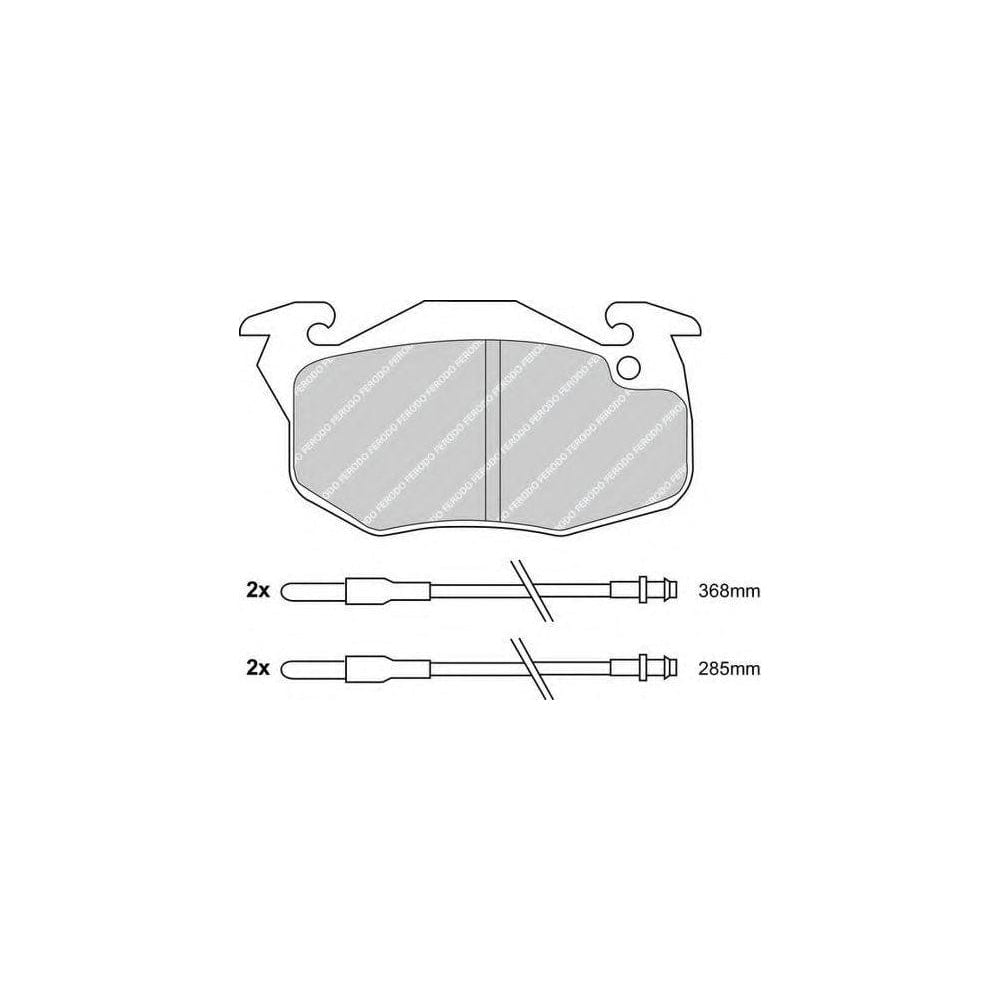 Ferodo FQT719 Brake Pad Set Front Axle, Incl. Wear Warning Contact