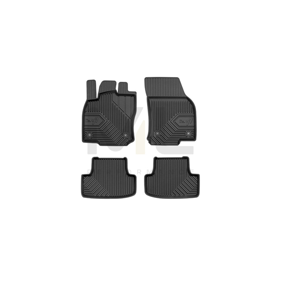 FROGUM Tailored, No.77 77407602 Floor mat set for AUDI Q2 (GAB) Elastomer, Front and Rear, Quantity: 4, Black, (LHD)