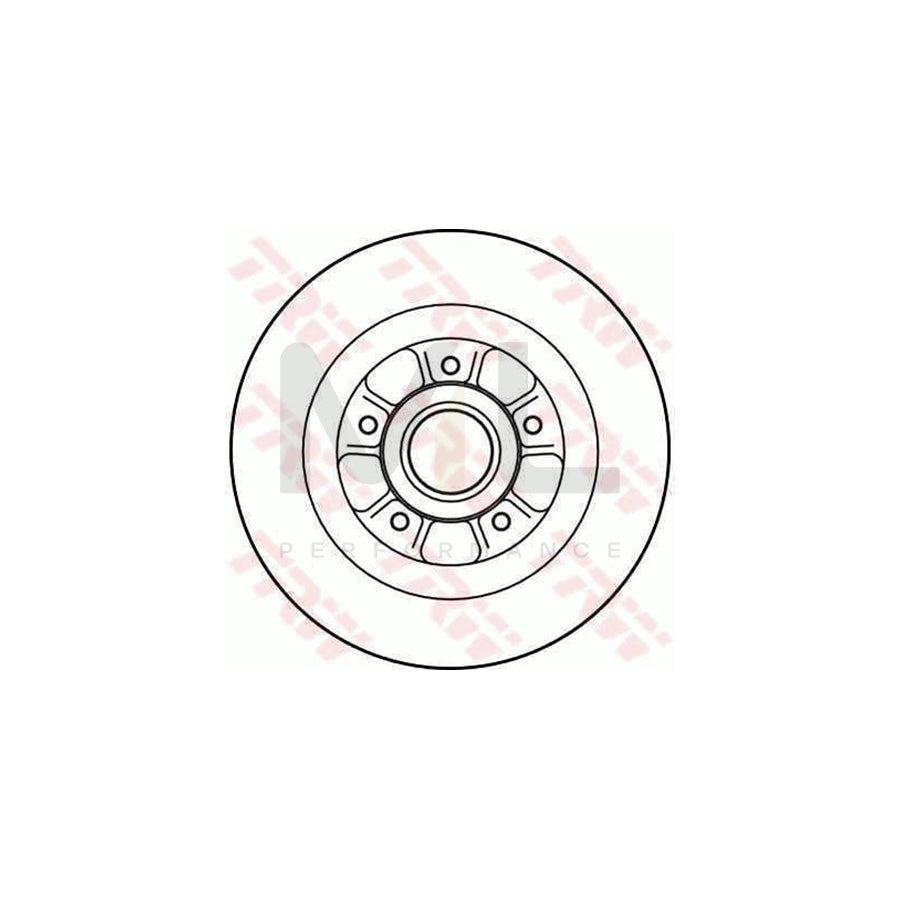 TRW DF4227 Brake Disc Solid - 1 piece