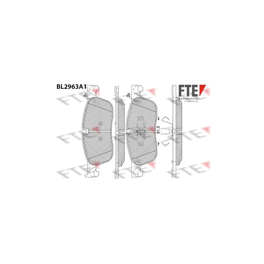FTE 9011206 Brake Pad Set