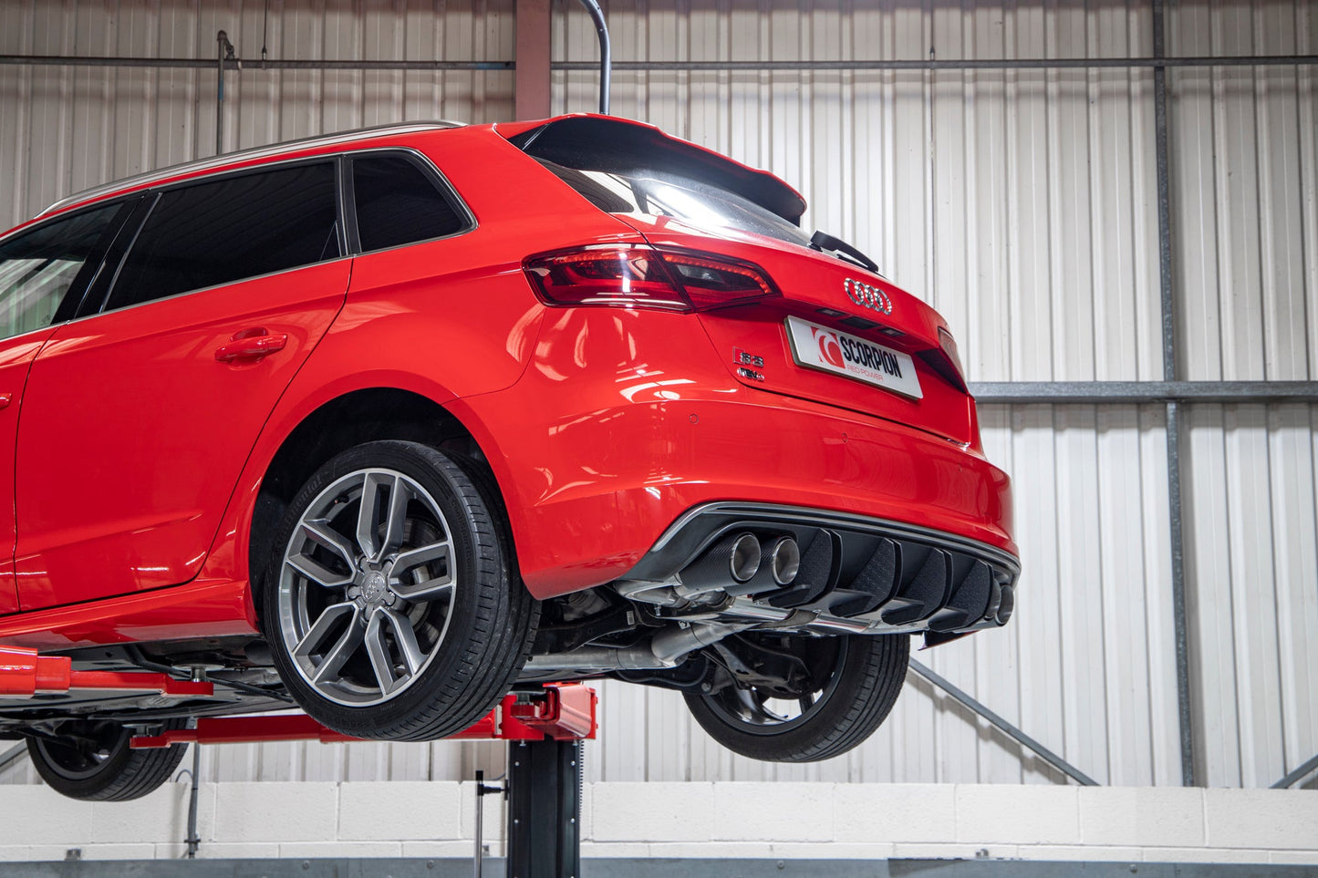 Scorpion SAUS109CF Audi S3 8V Non-Resonated Cat/Gpf-Back System Without Valves | ML Performance UK UK