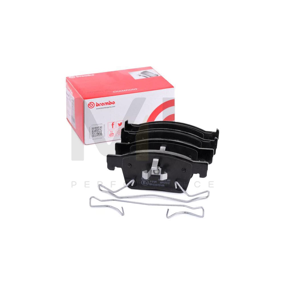 Brembo P 59 091 Brake Pad Set With Acoustic Wear Warning