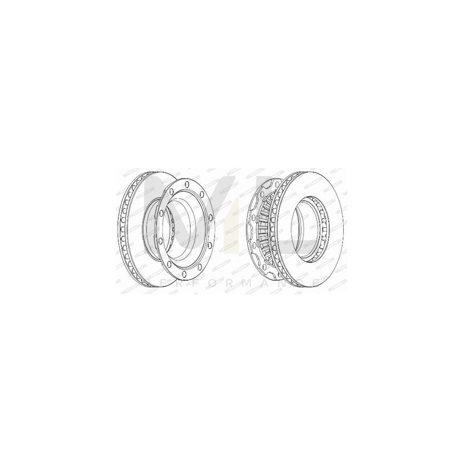 Ferodo Premier FCR222A Brake Disc Vented - Pair