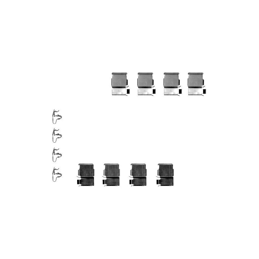 Hella 8DZ 355 202-371 Accessory Kit, Disc Brake Pads