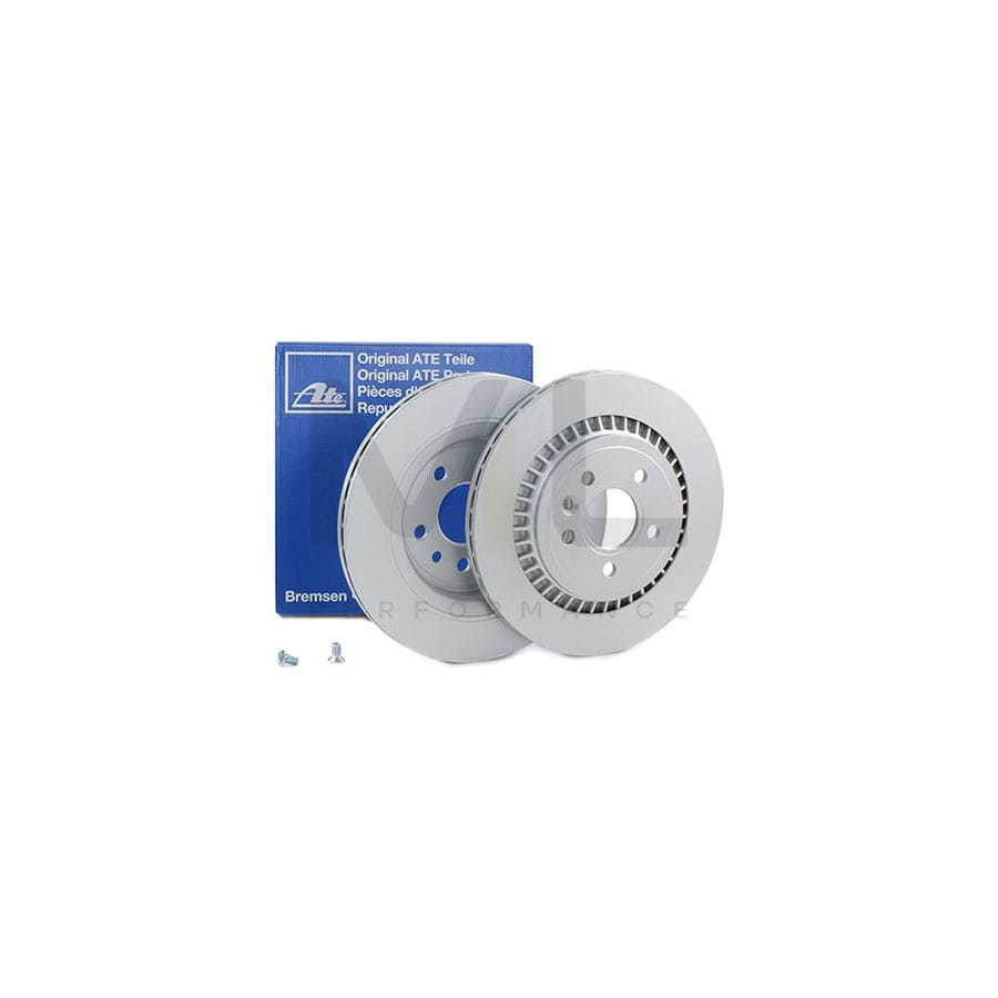 ATE 24.0122-0259.1 Brake Disc Vented, Coated, High-carbon, with bolts/screws - 1 piece