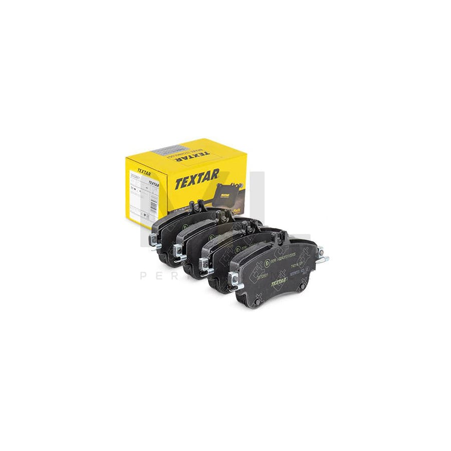 TEXTAR 2532601 Brake pad set prepared for wear indicator, with brake caliper screws