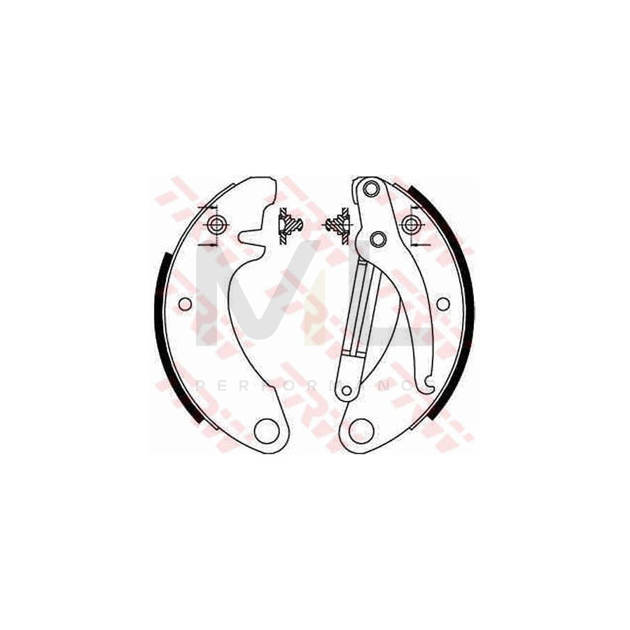 TRW GS8052 Brake Shoe Set