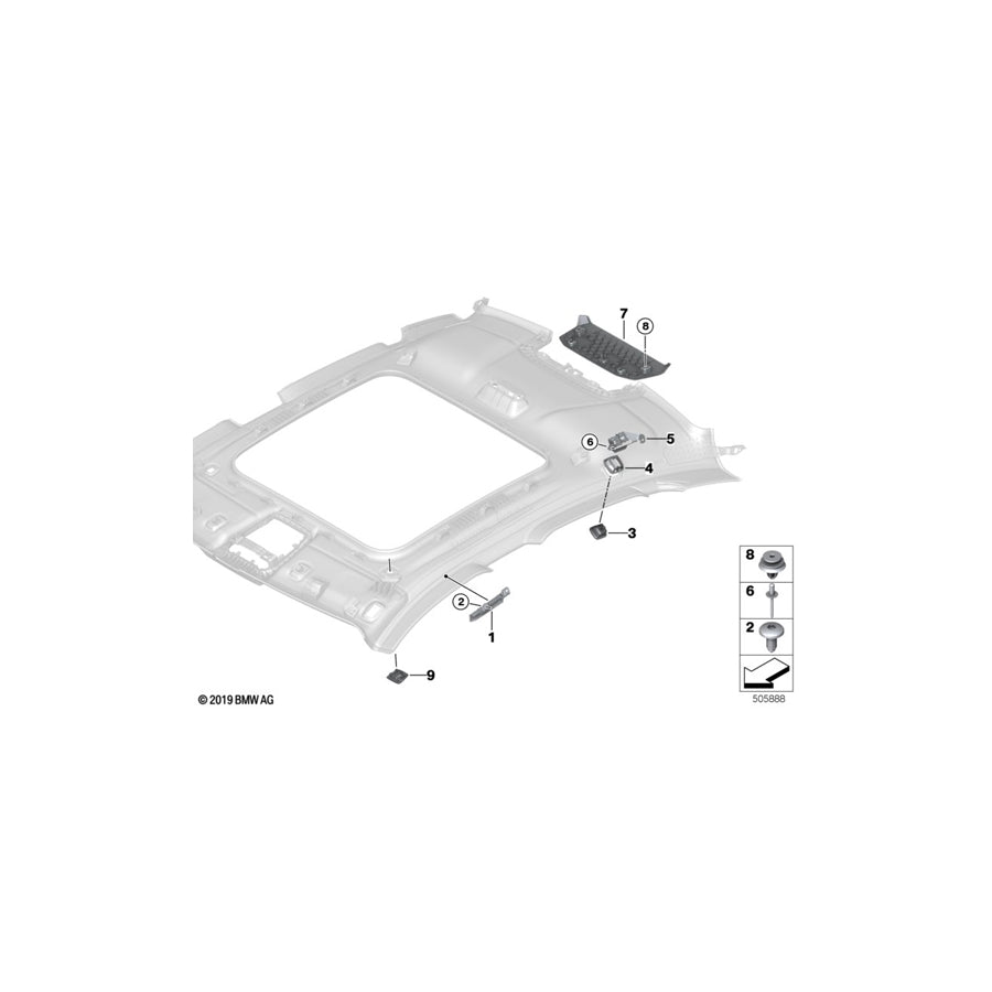 Genuine BMW 51167475559 F44 Deflector Plate, Left (Inc. M235iX, 218i & 220d)