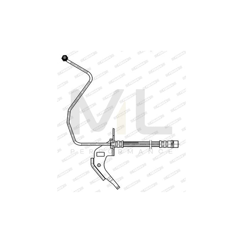 Ferodo FHY3055 Brake Hose 330Mm, M 10X1