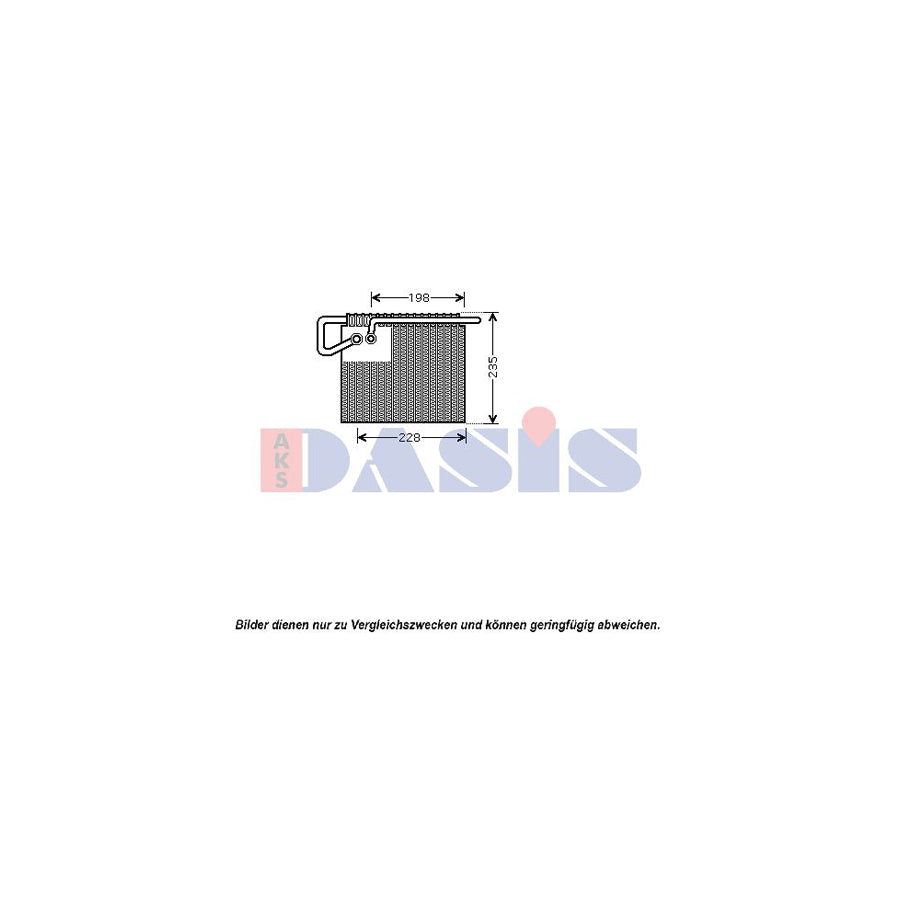 AKS Dasis 820045N Air Conditioning Evaporator