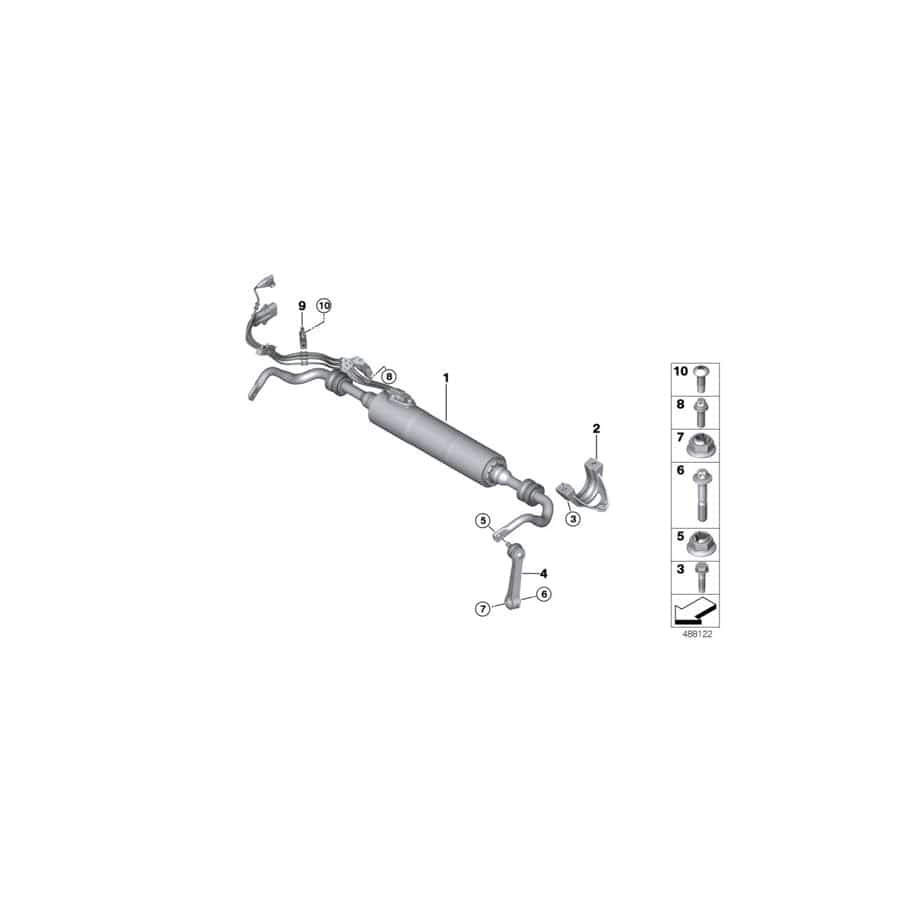 Genuine BMW 37106866299 G14 G07 Wiring Clip, Triple (Inc. M760LiX, Phantom EWB & Phantom)