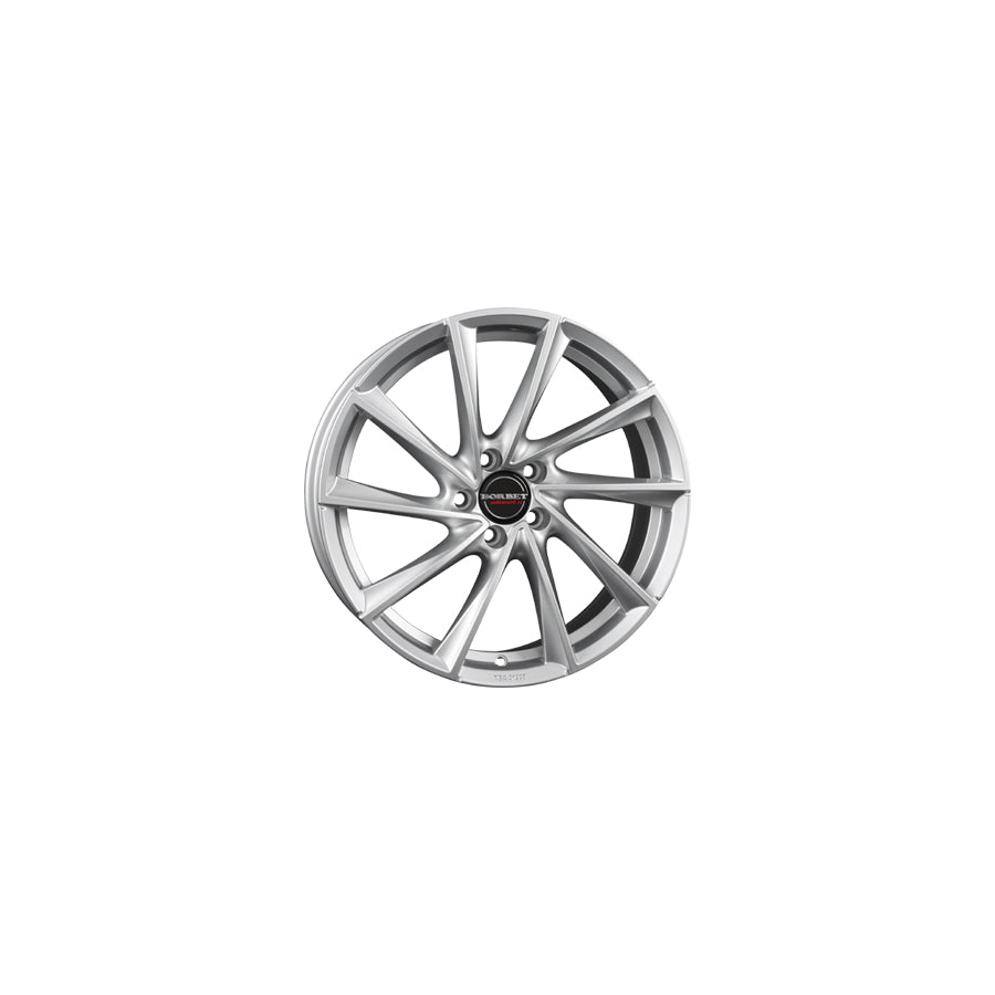 Borbet VTX 9.5x19 ET51 VTX 95951112566,5BS Brilliant Silver Wheel