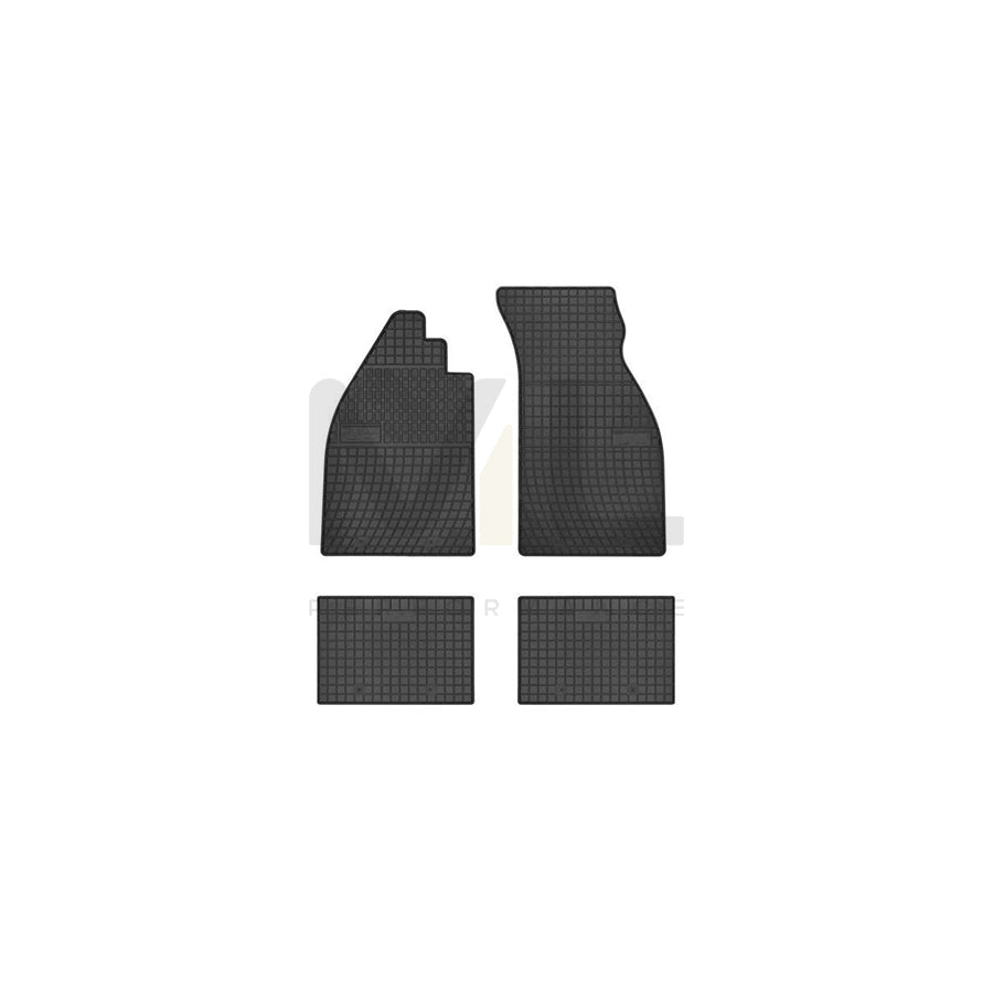 FROGUM Tailored 0398 Floor mat set for VW KAEFER Elastomer, Front and Rear, Quantity: 4, Black, (LHD)