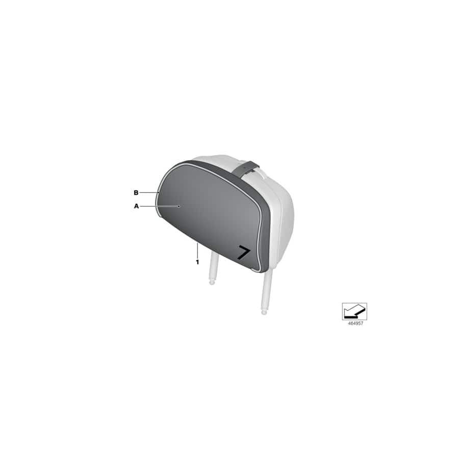 Genuine BMW 52207992351 G12 G11 Comfort Cushion Head Restraint INDIVIDUAL (Inc. 730Ld, 740Li & 740LiX)