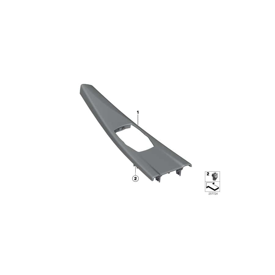 Genuine BMW 51169289372 F33 Center Console Trim Ash Grain (Inc. 430d, 428i & 435dX)