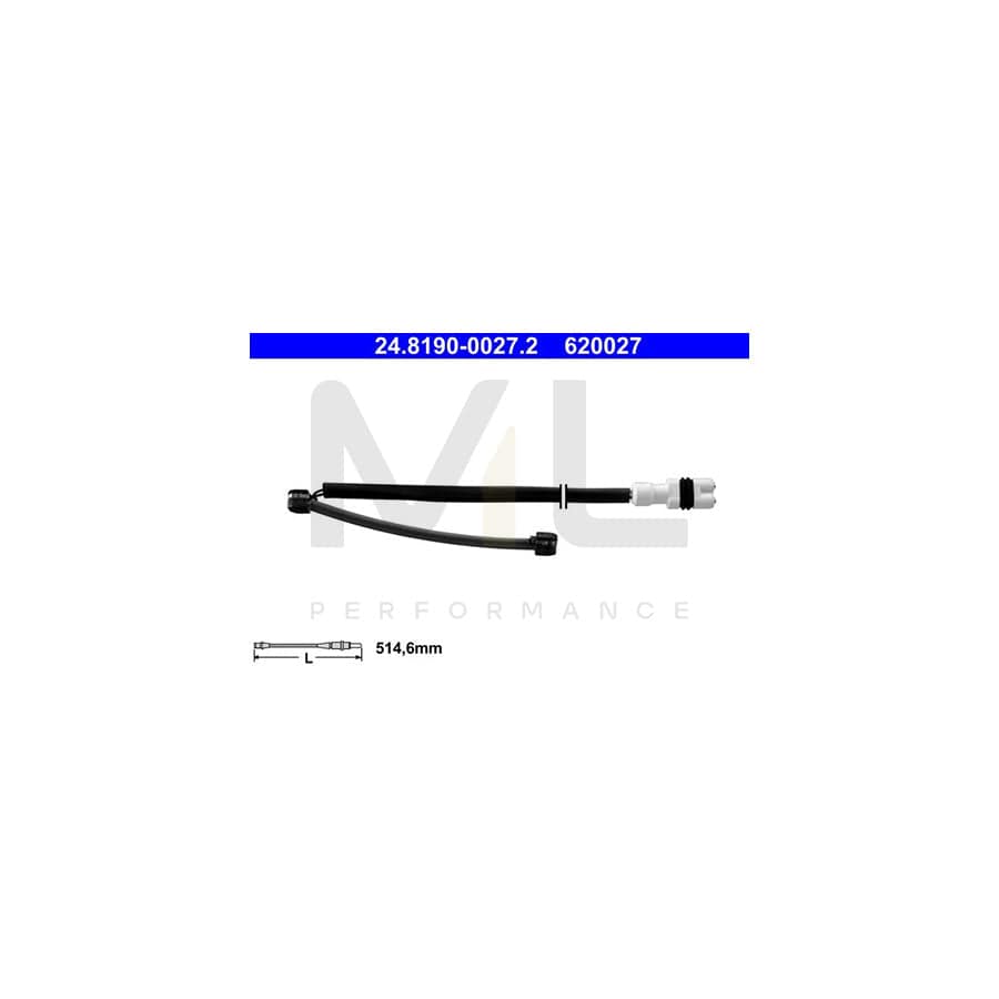 ATE 24.8190-0027.2 Brake pad wear sensor for PORSCHE 911 Targa (997)