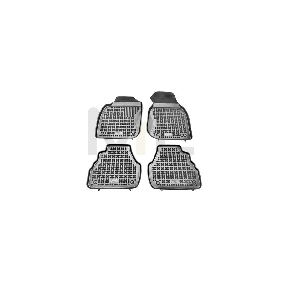 REZAW PLAST Tailored 200304 Floor mat set for AUDI A6 Elastomer, Front and Rear, Quantity: 4, Black