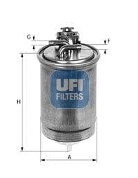 UFI 24.425.00 Fuel Filter For Audi A2 (8Z0)