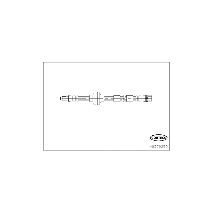 Corteco 49379250 Brake Hose Suitable for Mercedes-Benz Citan