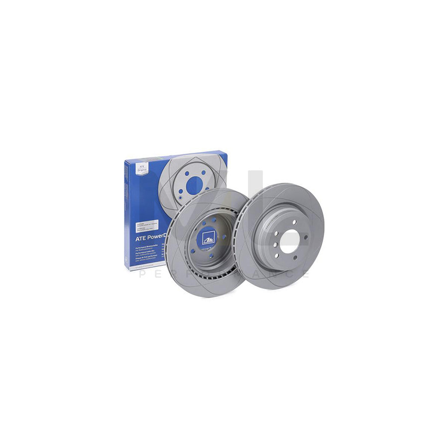 ATE PowerDisc 24.0322-0236.1 Brake Disc Vented, Coated, High-carbon, with bolts/screws - 1 piece