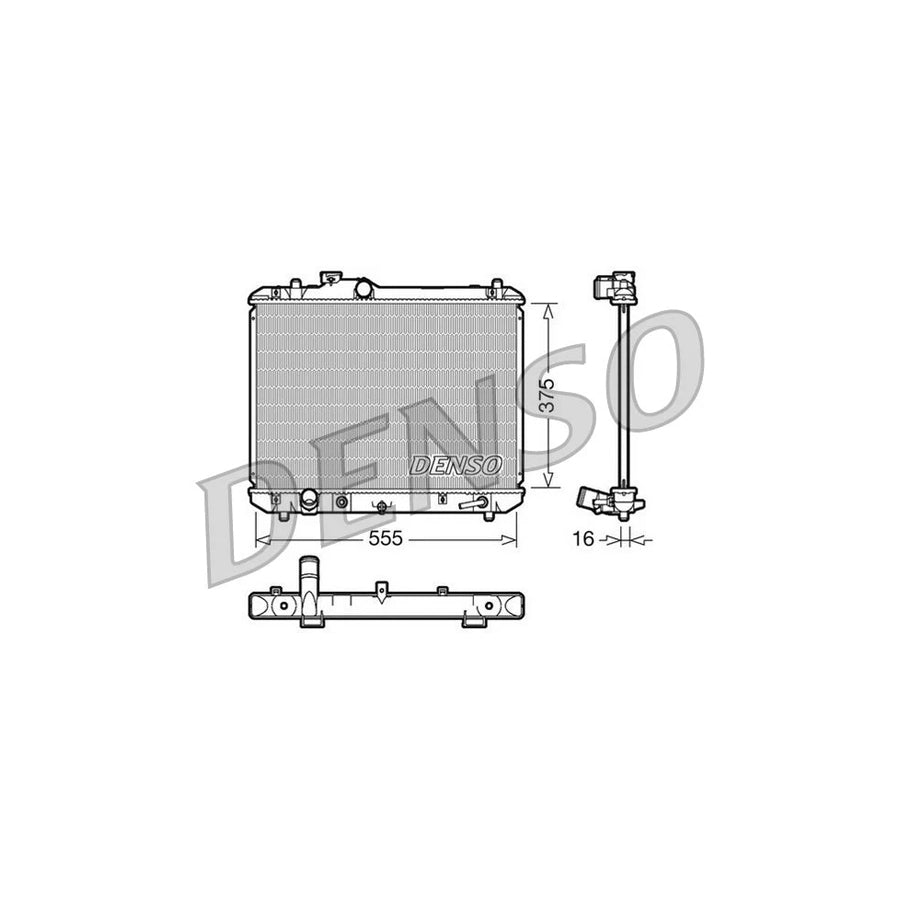 DENSO DRM47007 Engine Radiator for Suzuki Swift III Hatchback (Mz, Ez)