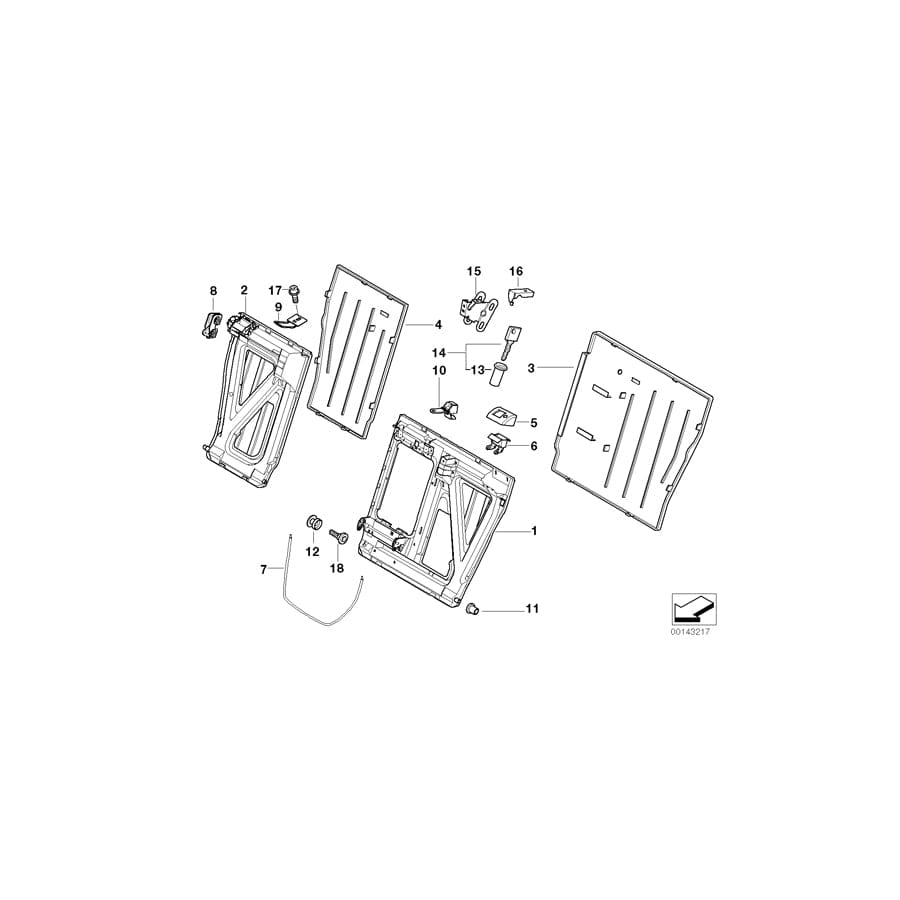 Genuine BMW 52208209626 E39 Lock (Inc. 540iP, 525td & 528i)